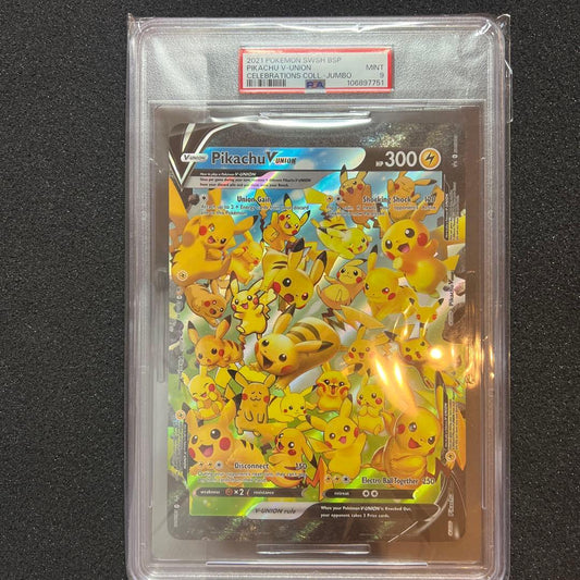 Bandai Pikachu V Union 25th Anniversary Jumbo Pokemon card jumbo size Japan import
