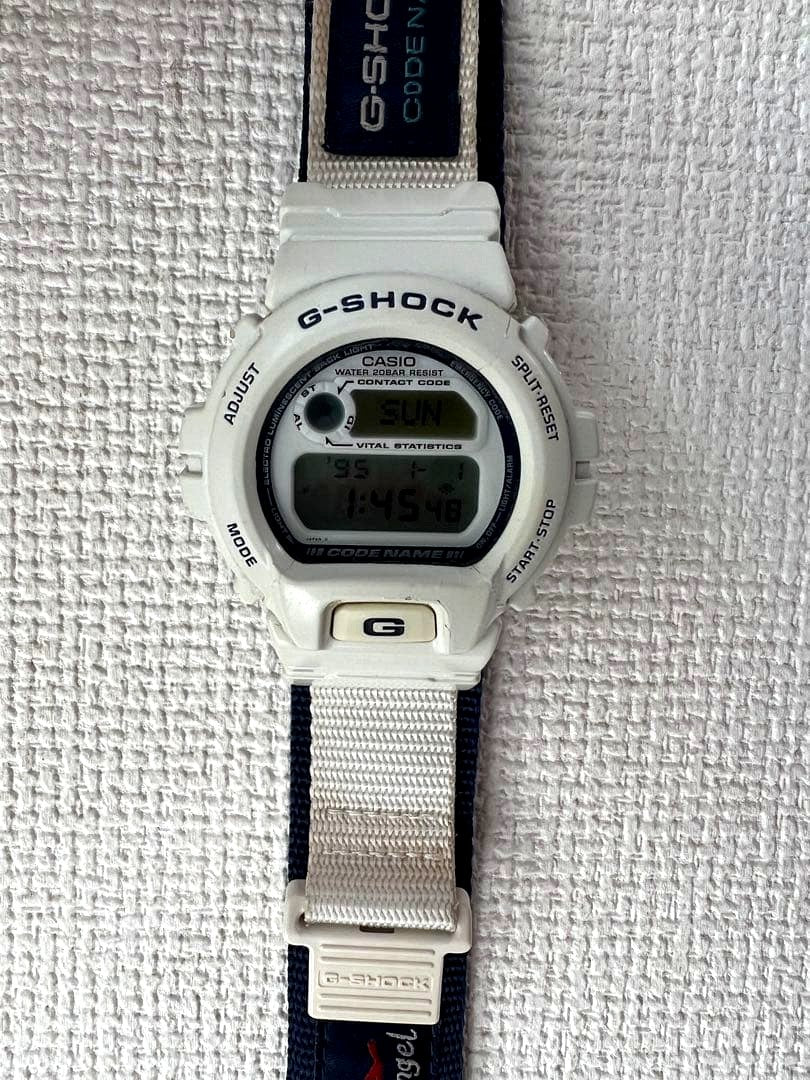 Casio G-Shock LOV96-1 white digital watch with all-white design and digital display from 1996