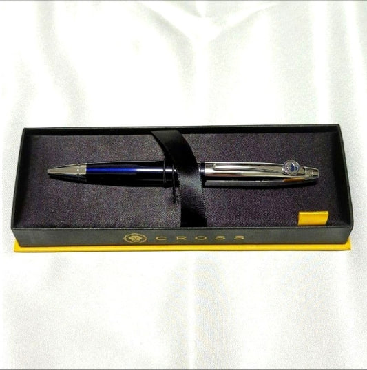 Brooks Brothers Cross Ballpoint Pen with gold Fleece emblem on metal body