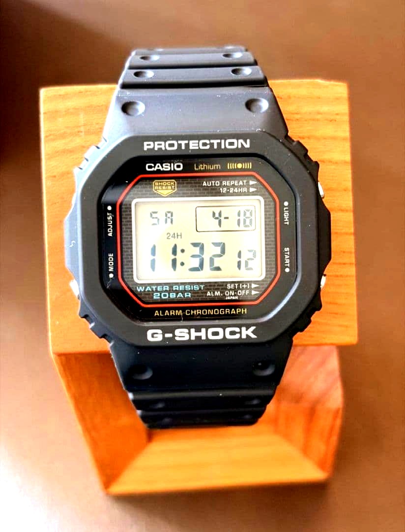 Casio G-Shock DW-5000R-1AJF Original Retro Mens Black Watch with Biomass Plastic Japan Import