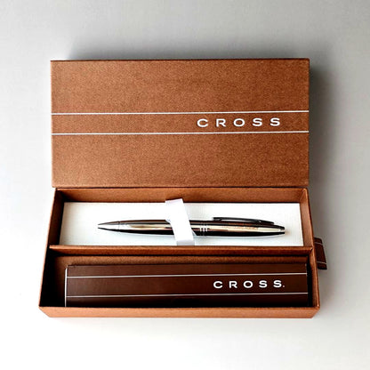 Cross Calais Chrome Ballpoint Pen Model AT0112-1 with sleek chrome finish