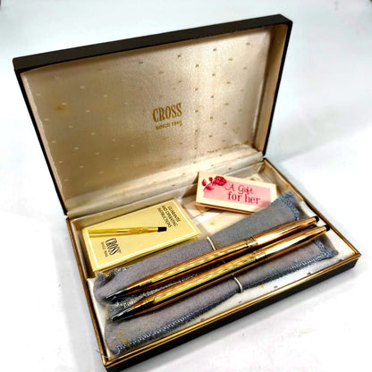Cross Classic Century Gold Ballpoint Pen and Pencil Set