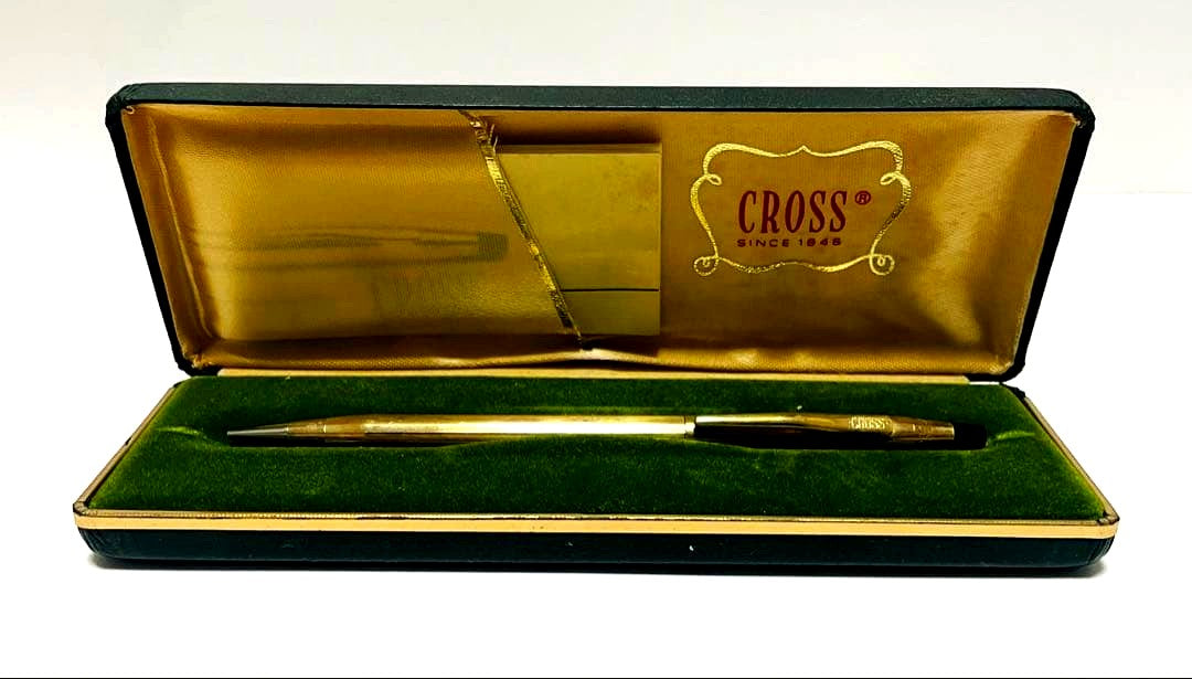 Cross Gold 10KT Mechanical Pencil with Case Vintage 1980s Japan Import