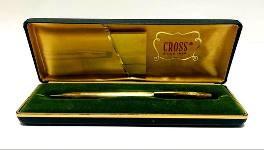 Vintage Cross 10KT gold mechanical pencil with case from the 1980s American-made collectible