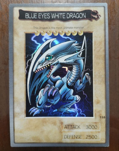 Bandai Blue-Eyes White Dragon Yugioh card in English with original Japan import packaging