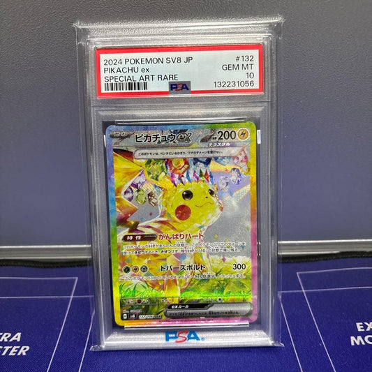 Pokemon Pikachu Ex Scarlett & Violet PSA 10 graded collector card Japan import with minor defects