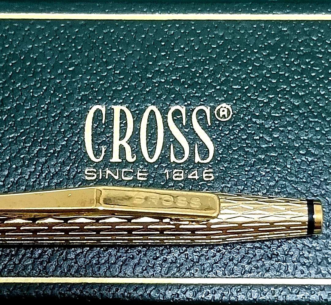 CROSS Spyra Golden Shimmer Twist Ballpoint Pen with Box — Japan Import