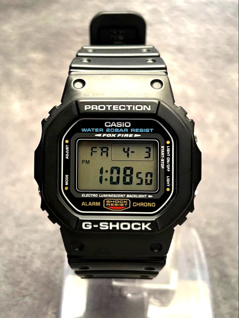 Casio G-Shock DW-5600E digital watch with new battery in excellent used condition