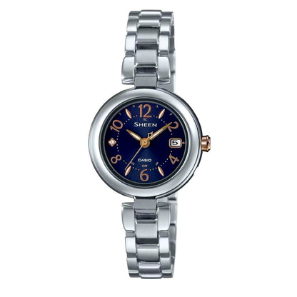 Casio Sheen Model SHW-7100TD-2AJF Titanium Watch with Solar and Radio Reception Japan Import