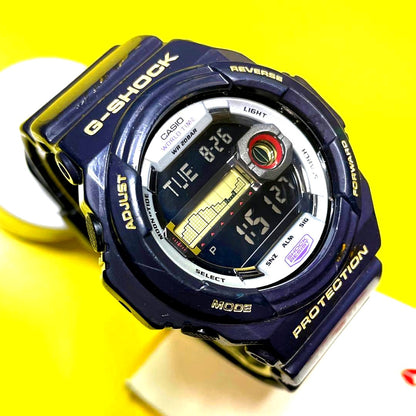 Casio G-Shock G-Lide Series surfing and fishing watch with tide graph and backlight on wrist