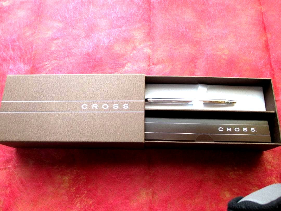 Cross Century Series 3302 Ballpoint Pen Gold or Silver Metal Made in USA — Japan Import