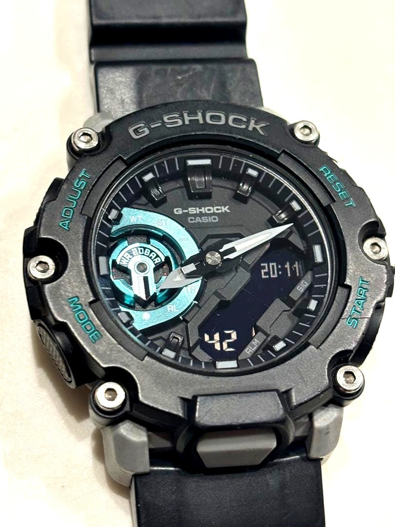 Casio G-Shock GA-2200M analog digital watch black color with 20 ATM water resistance, no box or manual