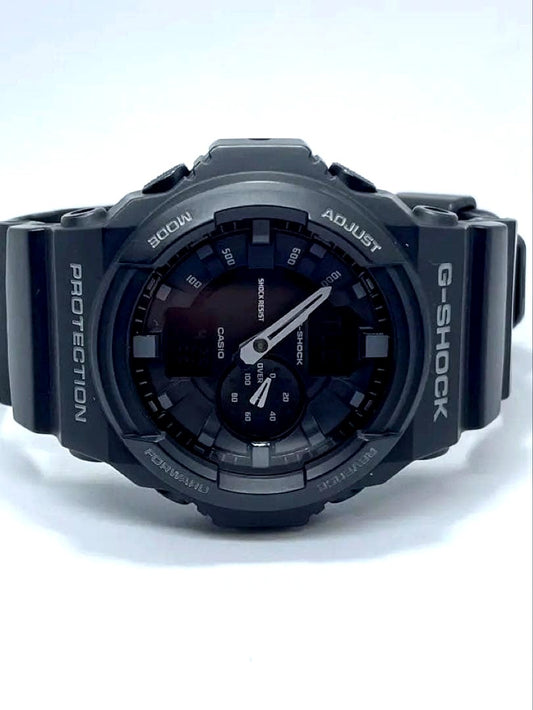 Used Casio G-Shock GA-150-1AJF analog-digital watch with black case and strap showing minor wear