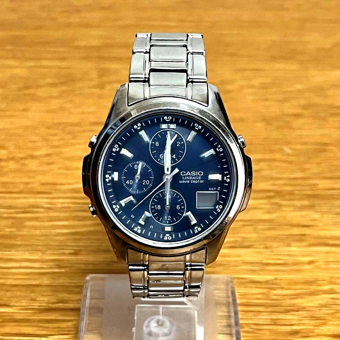 Casio Lineage LIW-500DJ-1AJF full metal solar radio wave watch with Bluetooth on black strap