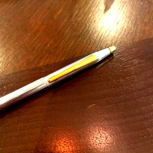 Cross Classic Century Model No.21 ballpoint pen in used condition with oil-based ink and slight surface wear