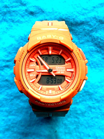 Casio Baby-G BGA-240BC pink watch with analog and digital display Japan import