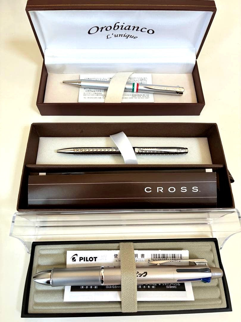 Orobianco Cross Pilot Ballpoint Pen 3-Piece Set