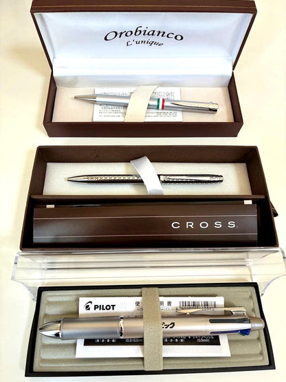 Orobianco Cross Pilot Ballpoint Pen 3-Piece Set
