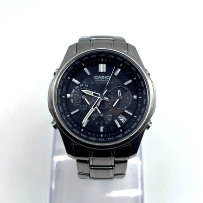 Casio Lineage Liw-M610 radio wave solar watch with metal band and analog display