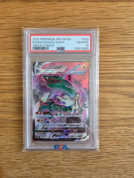 Rakuzan Vmax CSR PSA 10 graded collectible card from online lottery PR in mint condition
