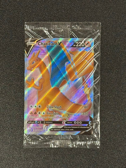 Unopened Charizard V promo trading card SWSH050 from the SWSH series, Japan import