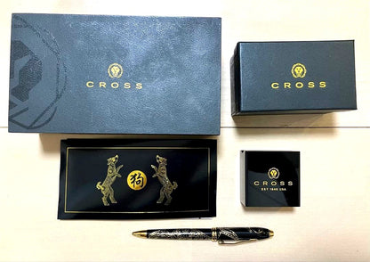 Cross Year of the Dog 2018 Limited Edition Ballpoint Pen with Pen Stand Japan Import