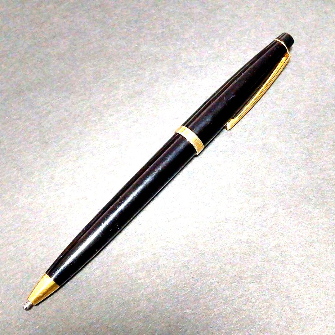 Cross Pen Twist Style Black and Gold Refillable Body Only Japan Import