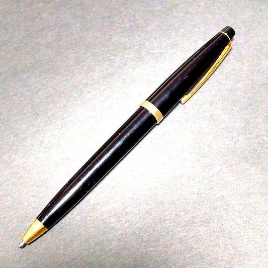 Cross Pen Twist Style Black and Gold Refillable Body Only Japan Import