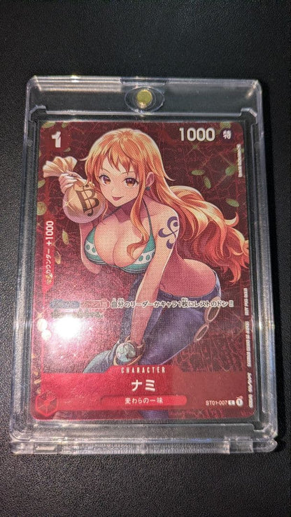 One Piece Nami ST01-007 character card from card game, Japan import in pristine condition