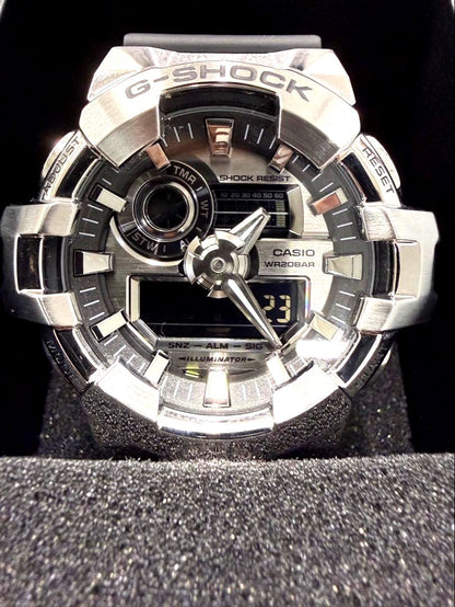 Casio G-Shock Metal Covered Series GM-700-1AJF Watch with Box and Manual