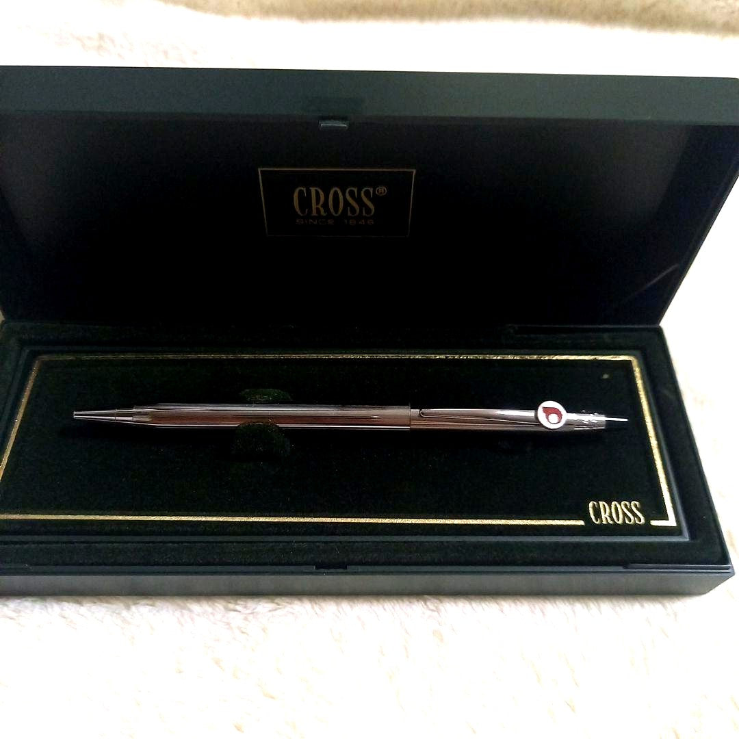 Cross Classic Century silver metal ballpoint pen with logo clip and included case