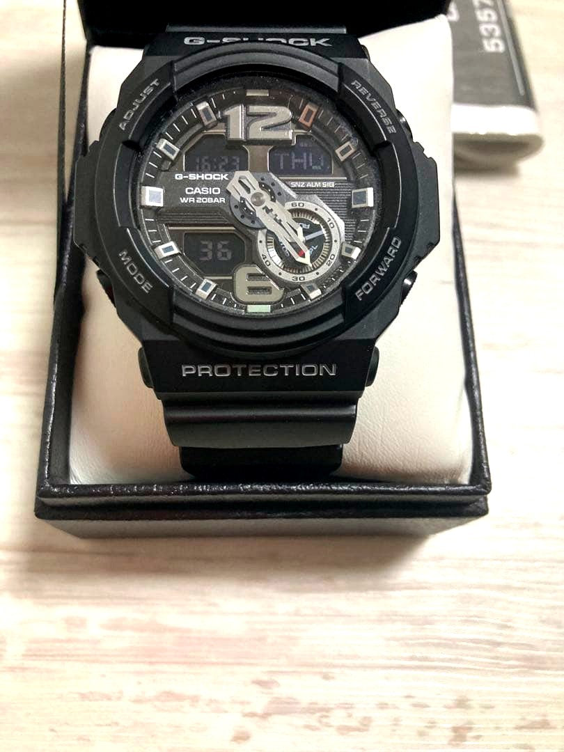 Casio G-Shock GA-5357P JA black analog-digital wristwatch with shock resistant design