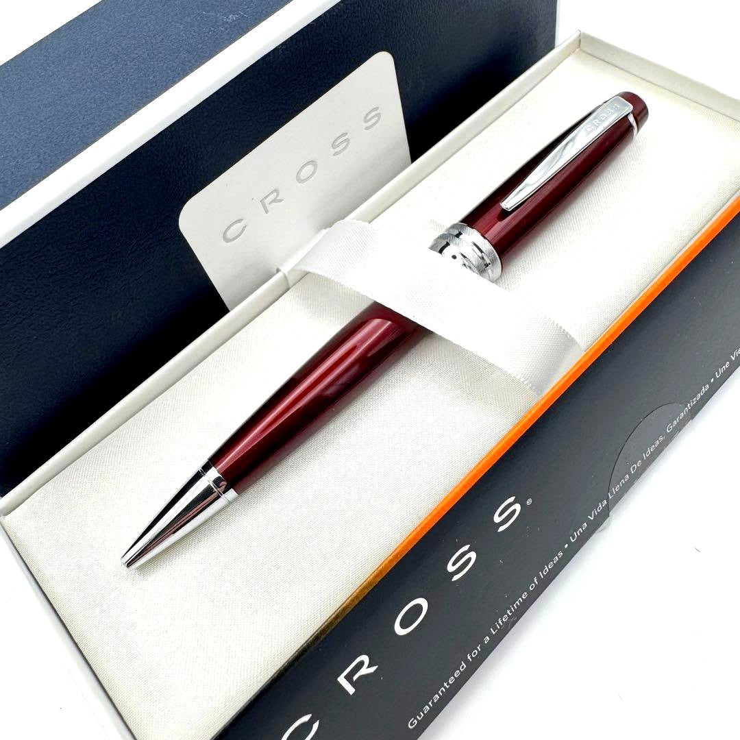 Cross Bailey Ballpoint Pen Burgundy Red Boxed High-End Gift