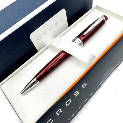 Cross Bailey Ballpoint Pen Burgundy Red Boxed High-End Gift