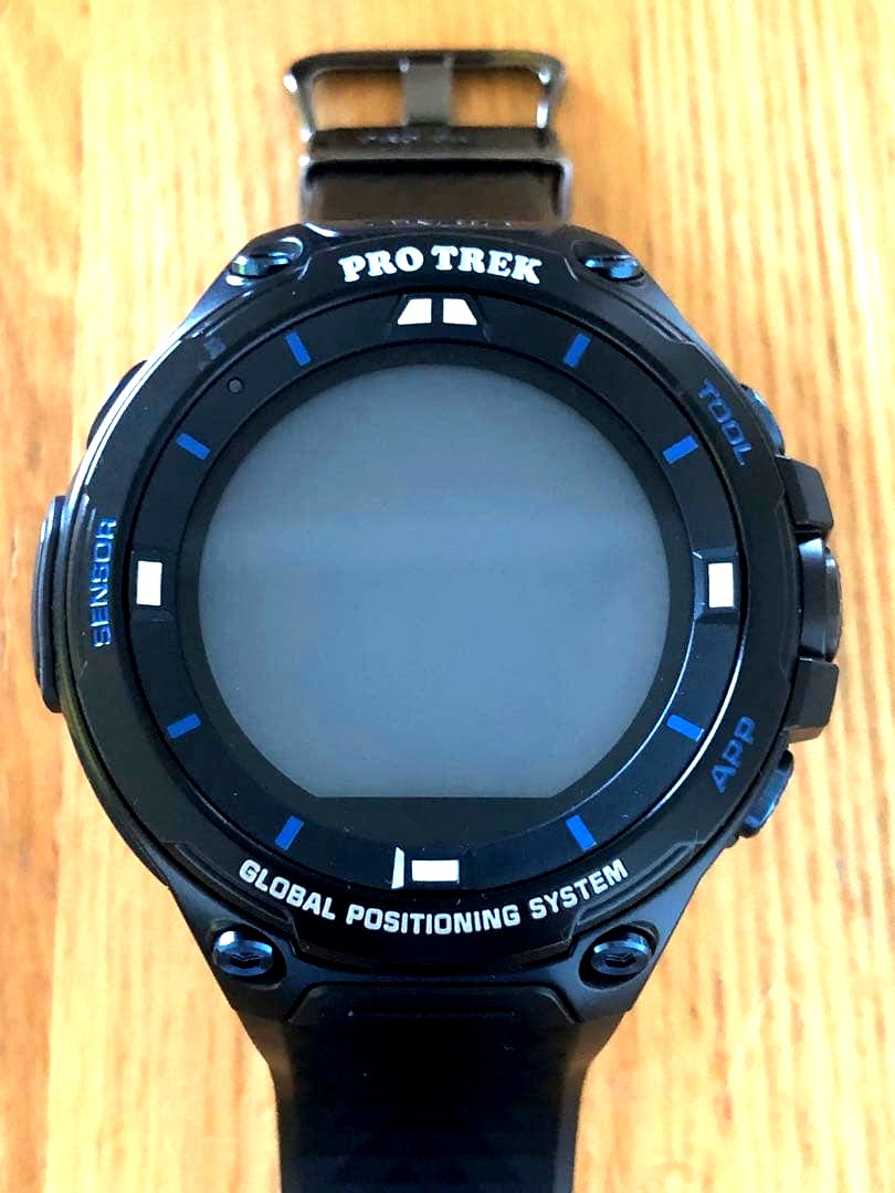 Casio Protrek Smart WSD-F20S-BK limited edition watch with black strap and digital display