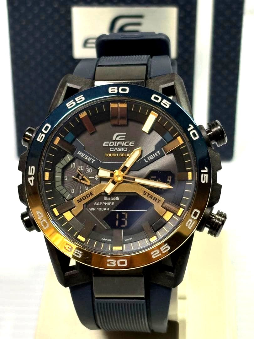Casio Edifice ECB2000YNP Japanese Tap Solar watch with smartphone link in original box
