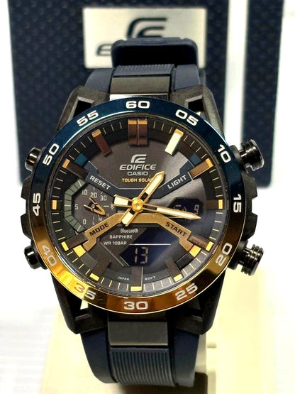 Casio Edifice ECB2000YNP Japanese Tap Solar watch with smartphone link in original box