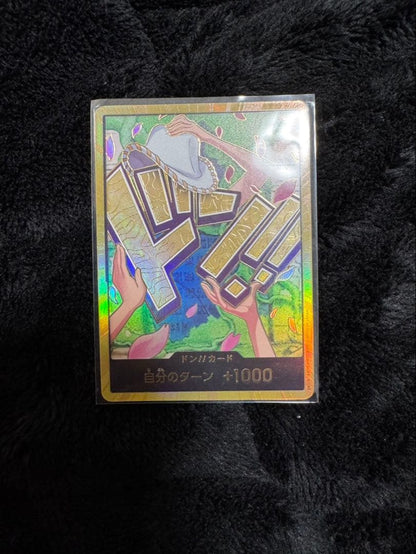One Piece Nico Robin Kim Don collectible card from Japan, kept in protective sleeve with no visible damage