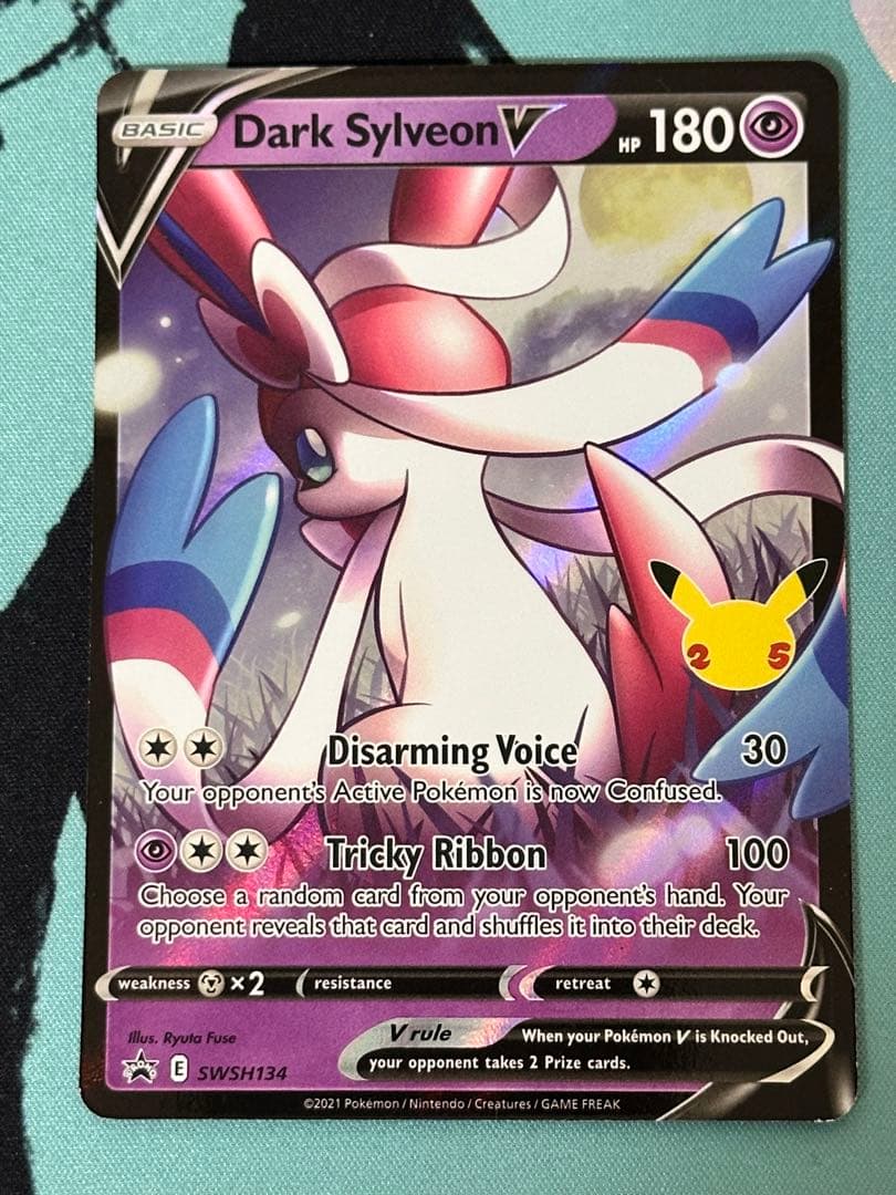 Bandai Overseas Pokémon Card Game Evil Sylveon Japanese Unreleased Limited Card SWSH134