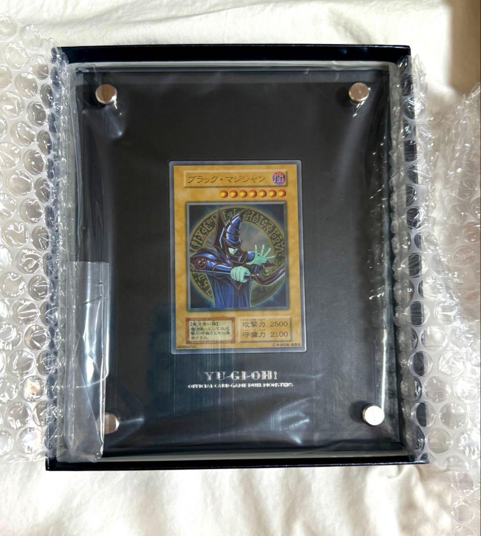 Yugioh Black Magician figure made of stainless steel, shown against a plain background