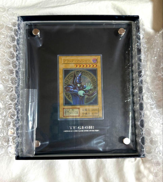 Yugioh Black Magician figure made of stainless steel, shown against a plain background