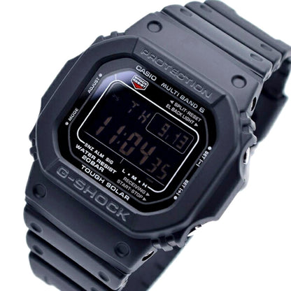 Casio G-Shock GW-M5610U-1B Tough Solar digital watch with black resin band and square face