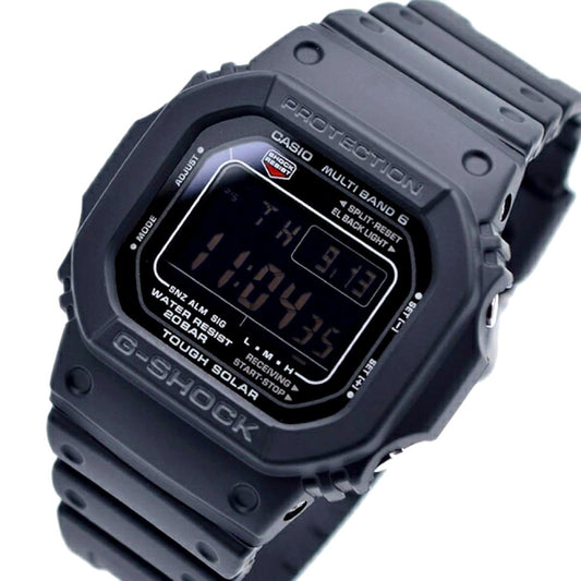 Casio G-Shock GW-M5610U-1B Tough Solar digital watch with black resin band and square face