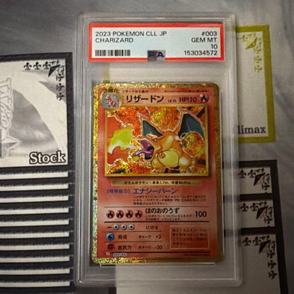 Pokémon Card Charizard CLL 003/032 graded PSA 10 from Classic series with protective case