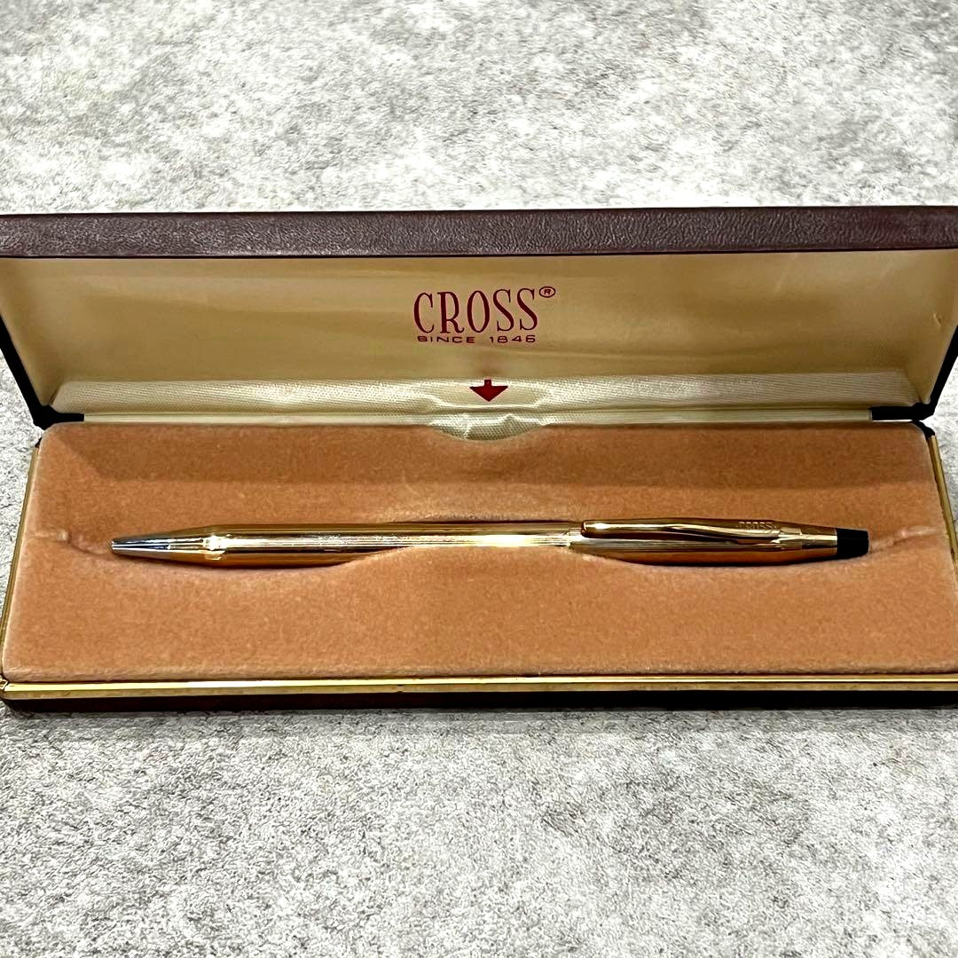 Cross Classic Century 10Kt Gold Plated Ballpoint Pen Model 4502 with Case Japan Import