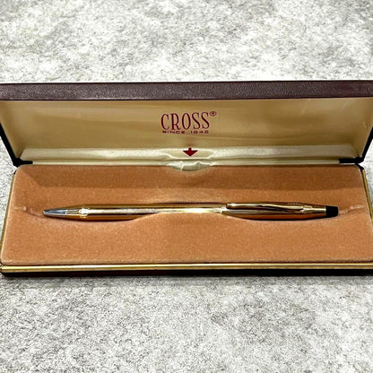 Cross Classic Century 10Kt Gold Plated Ballpoint Pen Model 4502 with Case Japan Import