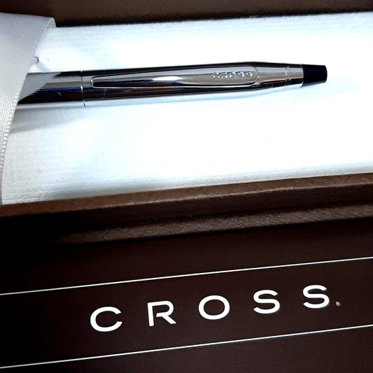 Cross Classic Century Collection silver ballpoint pen with black ink and included gift box