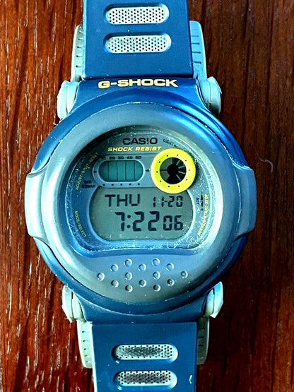 Casio G-Shock Blue Geyser Digital Watch Shock Resistant Japan Import