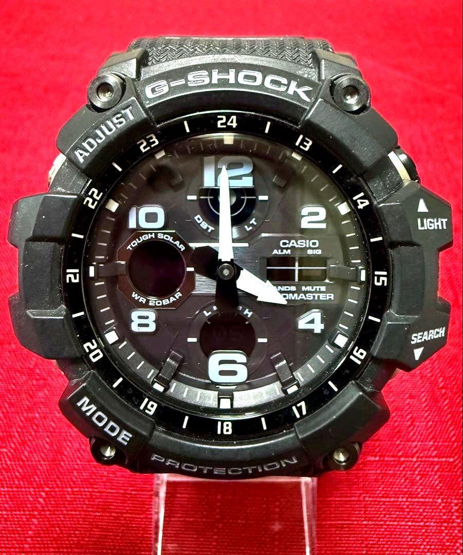 Casio G-Shock Master of G Mudmaster GWM-100-1AJF black watch with mud resistance and solar power