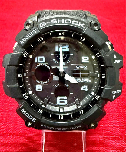Casio G-Shock Master of G Mudmaster GWM-100-1AJF black watch with mud resistance and solar power